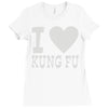 i love kung fu Ladies Fitted T-Shirt