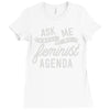 feminist agenda Ladies Fitted T-Shirt