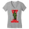 zombie day Women's V-Neck T-Shirt
