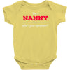 i'm a nanny what's your superpower Baby Bodysuit