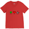 peace love coffee (2) V-Neck Tee