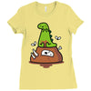 poosaurus Ladies Fitted T-Shirt