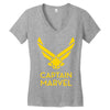 captain marvel 4 Women's V-Neck T-Shirt