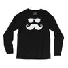 hipster glasses and moustache Long Sleeve Shirts
