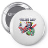 lion mouth hands Pin-back button