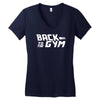 back to the gym Women's V-Neck T-Shirt
