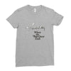 where the side quest ends Ladies Fitted T-Shirt