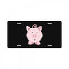 cute surprised pig pig License Plate