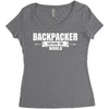 Backpacker Explore The World Women's Triblend Scoop T-shirt