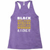 melanin african american woman Racerback Tank