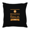 broomstick Throw Pillow