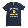 bachelor party drinking team wedding groomsmen bridal funny Ladies Fitted T-Shirt