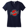 rolling papers smoking college retro stoner Women's V-Neck T-Shirt