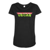 ninja turtles parody vegan Maternity Scoop Neck T-shirt
