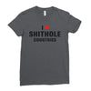 I Love Shithole Countries Ladies Fitted T-Shirt