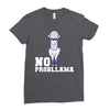no probllama Ladies Fitted T-Shirt