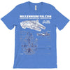 millennium falcon blueprint T-Shirt