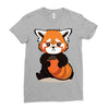 red fox 3 Ladies Fitted T-Shirt