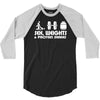sex weights and protein shakes 3/4 Sleeve Shirt