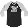 I Knit Because Punching People Is Frowned Upon 3/4 Sleeve Shirt