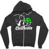 chillkrote smoke weed punk gras Zipper Hoodie