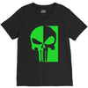 mad engine marvel brand punisher scar glow in the dark V-Neck Tee