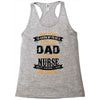 Super Cool Dad Of A Freaking Awesome Nurse Racerback Tank