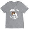 pawsitive catitude V-Neck Tee