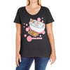 clean eating Ladies Curvy T-Shirt