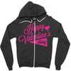 happy valentine's day Zipper Hoodie