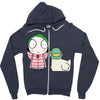Sarah and Duck Zipper Hoodie