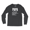 Papa Noun Definition Long Sleeve Shirts