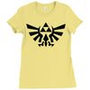 zelda triforce Ladies Fitted T-Shirt