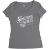 scary type Women's Triblend Scoop T-shirt