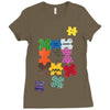 puzzled Ladies Fitted T-Shirt