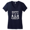 Happy Camper Women's V-Neck T-Shirt