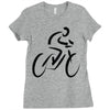 bike rider biker cyclist Ladies Fitted T-Shirt
