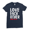 love each other Ladies Fitted T-Shirt