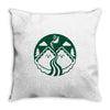 twin pies coffee Throw Pillow
