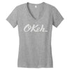 okeh records Women's V-Neck T-Shirt
