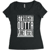 straight outta planet vegeta Women's Triblend Scoop T-shirt