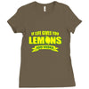 if life gives you lemons, add vodka t shirt Ladies Fitted T-Shirt