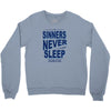 official t shirt mens you me at six sinners never sleep big all sizes Crewneck Sweatshirt