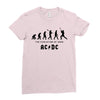 The Evolution of Rock Ladies Fitted T-Shirt