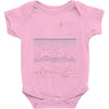 linear landscape Baby Onesie