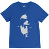 airbrushed stencil V-Neck Tee