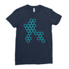 six hexagonal best trending Ladies Fitted T-Shirt
