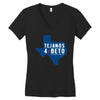 tejanos for beto Women's V-Neck T-Shirt