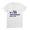 june 6 birthbay Ladies Fitted T-Shirt