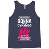 Donna And Dynamos White Letter Tank Top